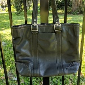 Black Coach Leather Bag